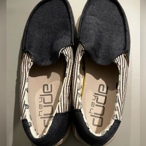 HEY DUDE “Blue Barbados” slip on shoes